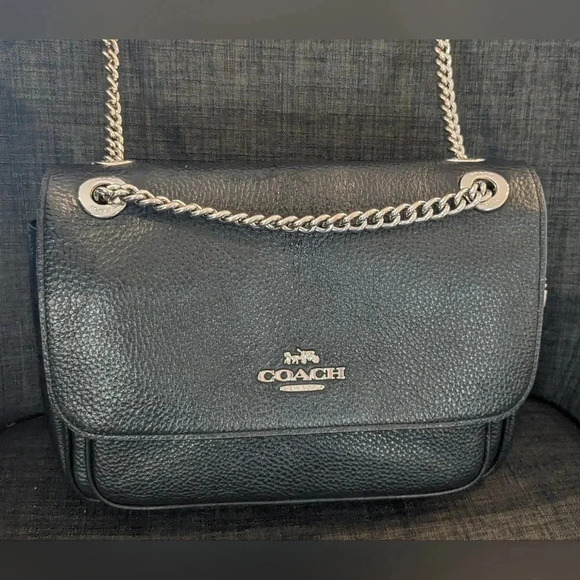Coach Klara Black Silver crossbody leather bag. LIKE NEW! - Picture 10 of 12